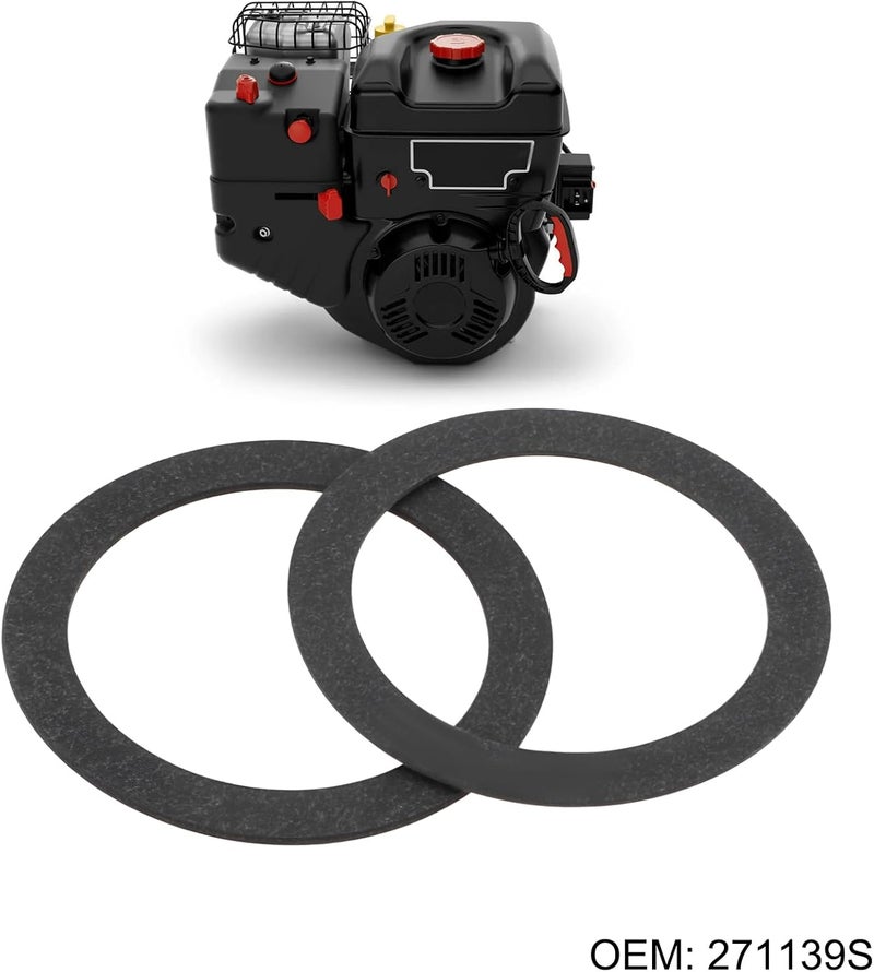 Briny River 2pcs Air Cleaner Gasket Replaces 271139 271139S Compatible with Briggs and Stratton 091000 098000 - Image 2